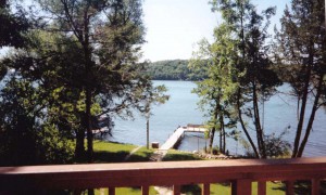 View to Lake from Deck         